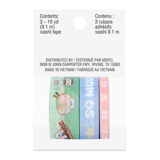3-Piece Kawaii Washi Tape Tube by Recollections™